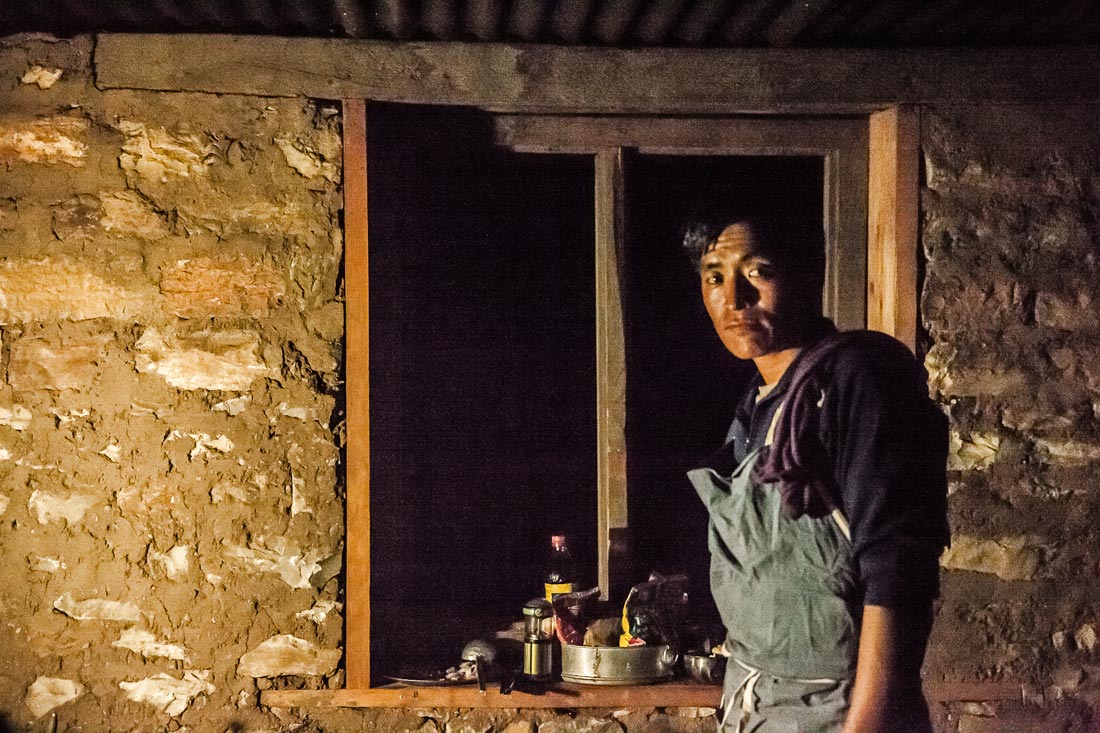 Nawang, one of our cooks in Dolpo, Nepal.